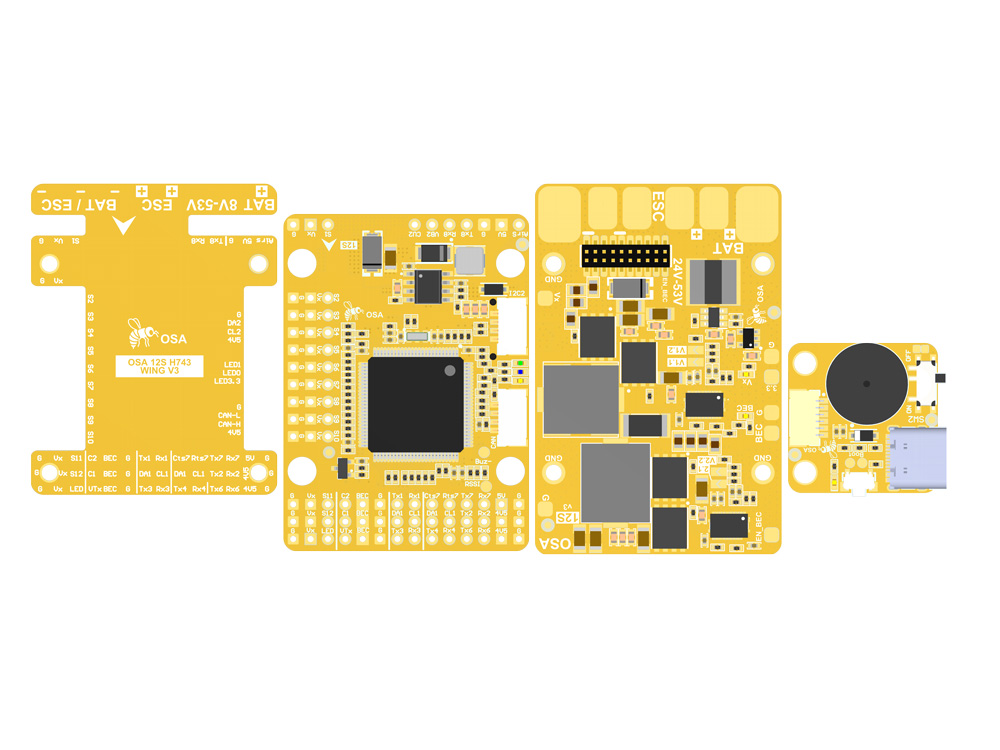 flight controller osa 12s h743 v3 wing flight controller osa 12s h743 v3 wing